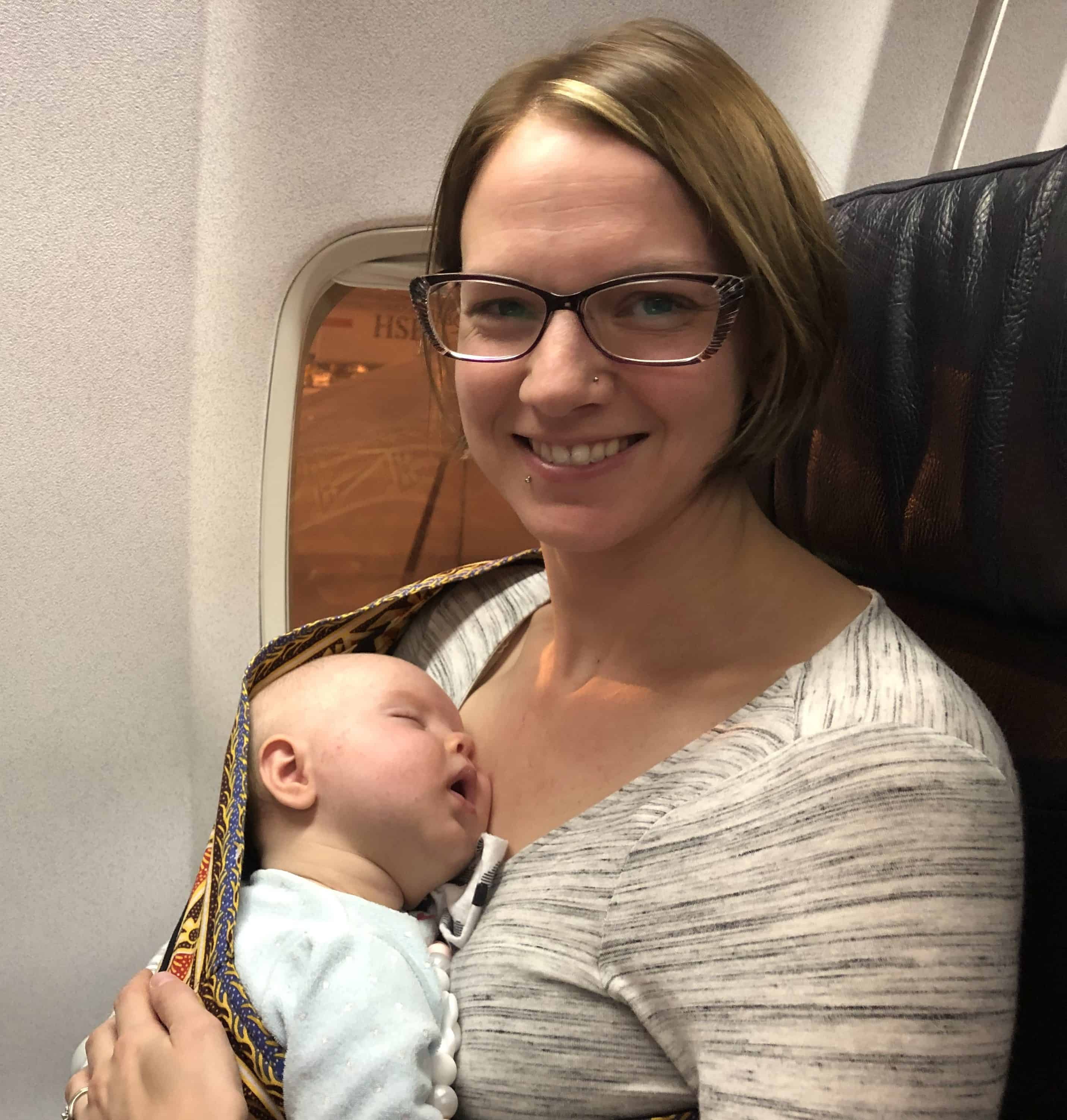 Flying with a baby on the plane