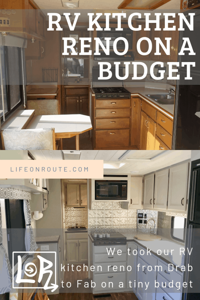 Our RV Kitchen Reno Goes From Drab To Fab on a Budget – Life on Route