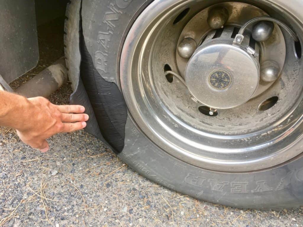 RV Tire Blowout