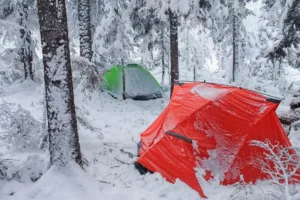 tents in snow
