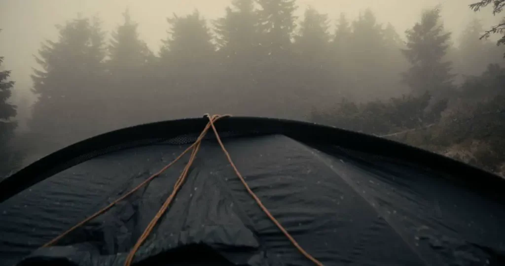 Tent In Rain