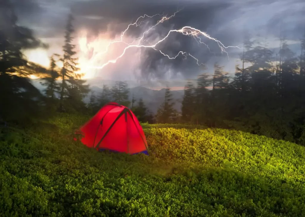 Tent in Storm